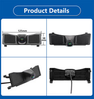 Caméra avant AHD 1080P avec vision nocturne, IP68, grand angle de 170 degrés, trajectoire dynamique pour Land Cruiser 200 2018-2019