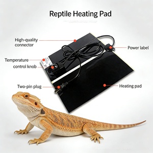 <span class=keywords><strong>Tapis</strong></span> chauffant pour reptiles à température réglable de qualité supérieure, film chauffant multi-prises pour terrarium de reptiles - Product Image 2