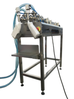 Machine de remplissage de pots de miel de 200 g, remplisseuse à piston semi-automatique
