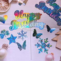 Papier cartonné métallique miroir imprimable en feuille en gros 12x12 carton holographique 250gsm papier holographique laser pour projet de bricolage