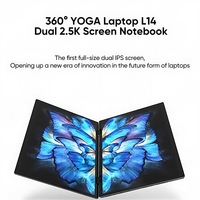 Laptop Personalizzato OEM con Doppio Schermo da 14 Pollici, Notebook Touchscreen 360 YOGA, 16GB/32GB 1TB, PC Portatile per Ufficio e Business