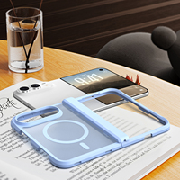 Coque de téléphone magnétique pliable antichoc pour iPhone 18 Pro Duo, coque de téléphone anti-chute mate pour iPhone 18 Pro Max
