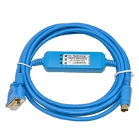 Cable de Control con Aislamiento de PVC y Conductor de Cobre AMSAMOTION TSXPCX1031, Puerto RS232, Cable Serial, PLC Industrial Premium Schneider Twido
