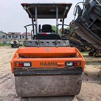 Compacteur à double tambour vibrant HAMM HD75 d'occasion pour la construction routière
