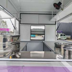 Carretto Mobile per Caffetteria Completamente Attrezzato, Rimorchio per Fast Food, Triciclo Elettrico con Telaio in Acciaio Inox, Capacità Personalizzabile - Product Image 6