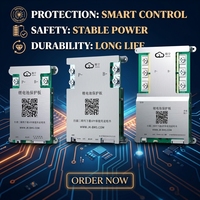 JKBMS 4S-8S 100A 200A Peak Active Balancing BMS For LiFePO4 Electric Scooter Motorcycle E-Bike AGV 12V 24V RS485 CAN BT