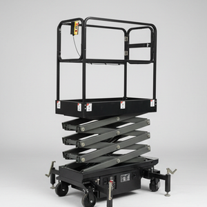 Plataforma Elevadora de Tijera Eléctrica Autopropulsada ZTCL de Acero, 2.27x1.2m de Altura, Plataforma de Trabajo de 1.12m, Distancia Entre Ejes de 2.43m, Mini Radio de Giro - Product Image 6