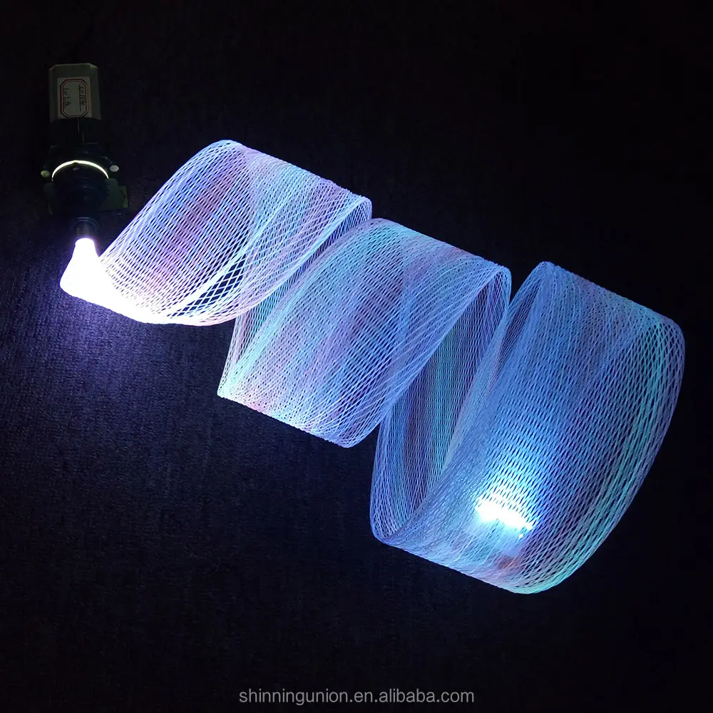 반짝임 홈 광섬유 메쉬 조명-짠 그물 광섬유 그물 LED 빛 장식-LED 조명기 광섬유 빛