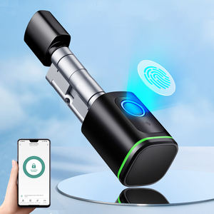 Serrure <span class=keywords><strong>de</strong></span> porte intelligente sans clé avec code temporaire, application Tuya, accès à distance, <span class=keywords><strong>sécurité</strong></span> biométrique par empreinte digitale pour la maison et le bureau - Product Image 6