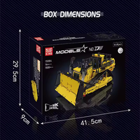 Moule chaud roi 15084 1508 pièces série d'ingénierie machines Bulldozer assemblage bloc jouet ensemble modèle