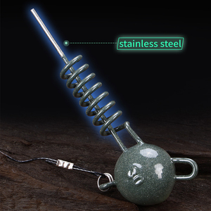 WEIHE-Kit de hameçons pour la pêche au <span class=keywords><strong>brochet</strong></span> et au plomb avec <span class=keywords><strong>fil</strong></span> de guidage pour leurre souple, 3/0 # - Product Image 6