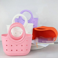 Sac de plage en silicone imperméable grande capacité pour la plage, la piscine, le bateau, les sports, sacs à main polyvalents pour femmes, personnalisables DIY