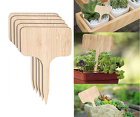 Bambou Jardin Tags Marqueurs Plante Signes Drapeau Bâtons Étiquettes En Bois Plante Étiquette avec un Marqueur Stylo Graine En Pot Herbes Fleurs