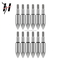 Pointes de chasse hybrides mécaniques OEM HUANTU Factory, acier inoxydable 420, 100/125/150 grains, pour arbalètes et arcs classiques