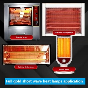 Pet chân không đúc máy nhựa thổi moding Máy sưởi ấm đèn đầy đủ vàng thạch anh điện nóng ống 1000W - Product Image 4