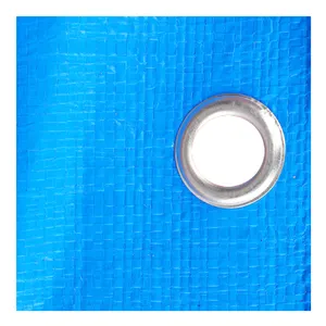 100GSM/120gsm/135GSM/150GSM colore blu arancione di alta qualità nuovo materiale PE laminato 100% fogli di plastica telone impermeabile