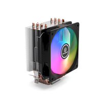 Refroidisseur de processeur ARGB 6 caloducs, ventilateur de refroidissement pour PC PWM, compatible Intel LGA 115X/1700/2011 AM3+ AM4