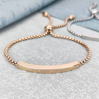 Bracelet Jonc en Acier Inoxydable Plaqué Or de Haute Qualité, Gravure Laser, Tendance Simple, pour Couples, Idéal Cadeau