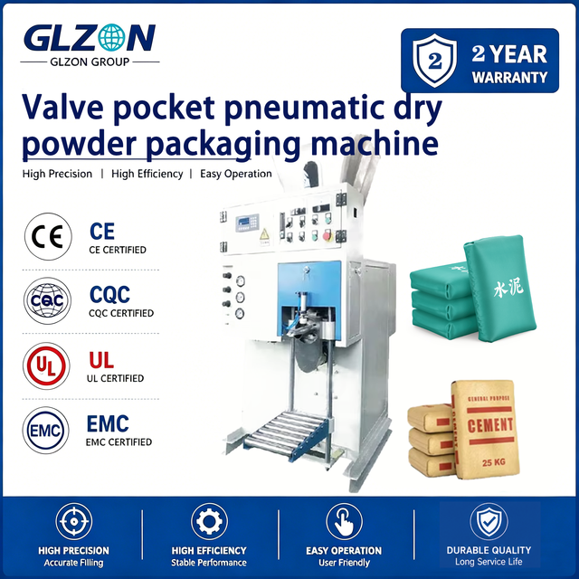 Semi-Automatic Powder Packing Machine for Cement and Minerals  | Industrial Valve Bag Filler with Dust Collection