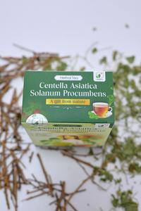 Mélange de tisanes de Centella Asiatica (petite feuille) et de Solanum Procumbens, séché à froid, 2g, boisson santé premium avec 40 sachets de thé, Vietnam - Product Image 6