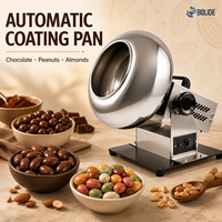 Machine industrielle automatique de fabrication de chocolat avec fonctions de revêtement et de polissage pour la production de dragées aux noix et de confiseries