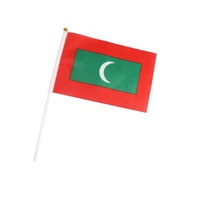 Petit mini-drapeau tenu dans la main à bas prix de l'Algérie Drapeau de bâton algérien Drapeaux nationaux de pays