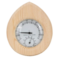 Sauna Dijual Modern dari Kayu Spruce dengan Termometer & Higrometer Ganda untuk Aksesoris Sauna, Penggunaan di Gym & Apartemen