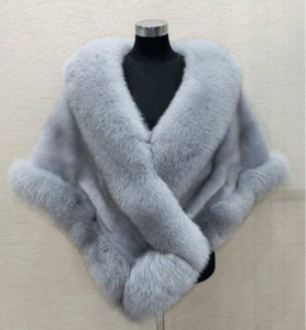 Pelliccia Sintetica Imitazione <span class=keywords><strong>Visone</strong></span> e Volpe, Scialle in Pelliccia Sintetica, Mantella da Donna, Cappotto in Pelliccia Sintetica, Vestito Invernale Nuovo 2026 - Product Image 6