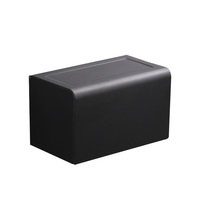 Dispensador de Papel Higiénico Xu Space de Aluminio Gris, Capacidad para 60 Rollos, Sin Perforaciones, Resistente a la Humedad, Sin Clavos, Moderno, Simple, Personalizable, K25, para Baño