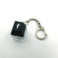 Custom Keyboard Keycap Keychain DIY Logo Printing Design Stress Relief Switch Key Chain