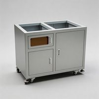 Châssis d'armoire d'équipement en tôle d'acier SPCC/aluminium OEM/ODM personnalisé, revêtement en poudre gris, cadre de machine industrielle