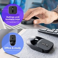 Souris sans fil magnétique portable en deux parties pour Cheerdots2 – Idéale pour les déplacements et l'extérieur, compatible téléphones portables et tablettes