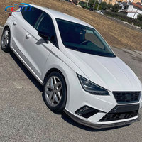 Kits de carrosserie en ABS noir brillant aspect carbone pour Seat Ibiza MK5 6F KJ1 Standard FR 2017-2025