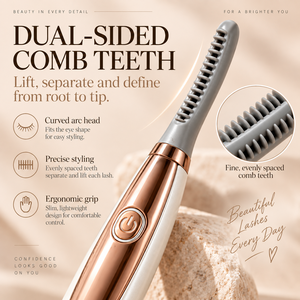 <b>Heated</b> Eyelash <b>Curler</b> 3 Temperature Settings USB Rechargeable Fast Heating Lash <b>Curler</b> for Home Beauty - Product Image 5