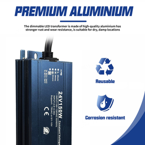 แหล่งจ่ายไฟสำหรับไฟ LED Strip 100W 150W 250W 300W 12V 24VDC AC เป็น DC หม้อแปลงไฟฟ้าแรงดันต่ำ  ไดรเวอร์ LED ปรับความสว่างได้ - Product Image 5