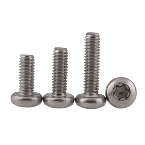 Venta al por mayor óxido negro métrico M3 M4 M5 M6 M8 cabeza de cúpula Torx ranura A2 A4 acero inoxidable 304 316 tornillo de tapa plana - Product Image 1