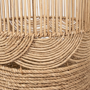 Boho Woven <b>Wall</b> <b>Basket</b> Decor Set Of 3 Natural Seagrass Hanging Plates Art With Tribal Patterns <b>For</b> Living Room Foyer Accent - Product Image 6