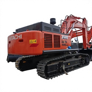 Excavatrice Hitachi Zaxis 490 Loh, 50 tonnes, équipement de construction lourd monté sur chenilles, moteur Cummins, soupapes Kawasaki ENERPAC - Product Image 1