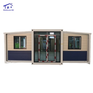 Casa contenedor de 20 pies, diseño modular expandible, acero + panel sándwich, impermeable y resistente a huracanes - Product Image 1