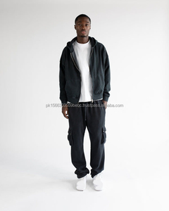 Top vente entièrement personnalisé plaine hommes sweats à capuche zippés 100% coton/Polyester impression numérique respirant hiver chaud - Product Image 2