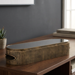 Top Selling Textured Rustic Serving Decorative Home Kitchen Table Top Dish <b>Platter</b> - Product Image 6