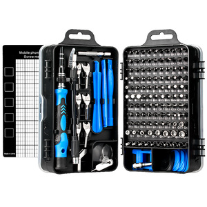 Mobile Phone Repair Screwdriver Set 135 In 1 Crv Chrome Vanadium Steel Magnetic Insulated For Watch And Phone Disassembly - Product Image 1