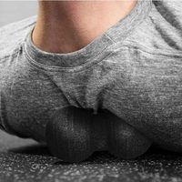 Ensemble de 5 rouleaux Fascia Faszien en mousse Eco EPP à haute densité, kit de rouleaux creux de massage musculaire profond