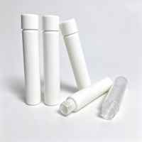 Tube en verre borosilicate blanc mat noir 94/115/120 mm, tube en verre cylindrique avec bouchon à visser résistant aux enfants