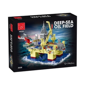 2024 Ledverlichting Offshore Booreilanden Architectuur Bouwstenen Kit Kinderen Bouw Speelgoedblokken Voor Offshore Boorplatforms - Product Image 5