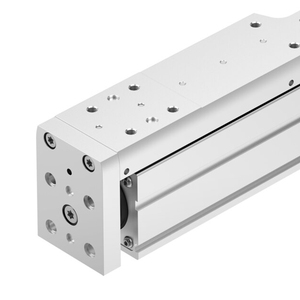 Unité de glissement électrique miniature FESTO EGSS-BS avec moteur pas à pas intégré, guide à roulement à billes IO-Link pour le pressage et la manutention d'objets. - Product Image 3