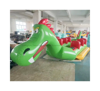 Bateau gonflable double tube, bateau banane, poisson volant, bateau dinosaure tractable pour les sports nautiques