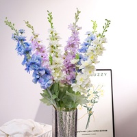 Bunga Buatan Berumbai Delphinium Hyacinth Rumput Pampas Dekorasi Rumah Dekorasi Pernikahan Perlengkapan Fotografi Luar Ruangan