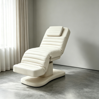Lit de massage électrique à 3 moteurs réglable, fauteuil de soin esthétique pour spa, chaise de traitement facial, lit cosmétique inclinable et rotatif