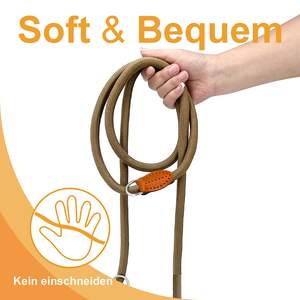 Correa de perro cruzada manos libres, correa de entrenamiento ajustable de doble extremo, correa de cuerda de nailon resistente para caminar, correr, trotar - Product Image 6